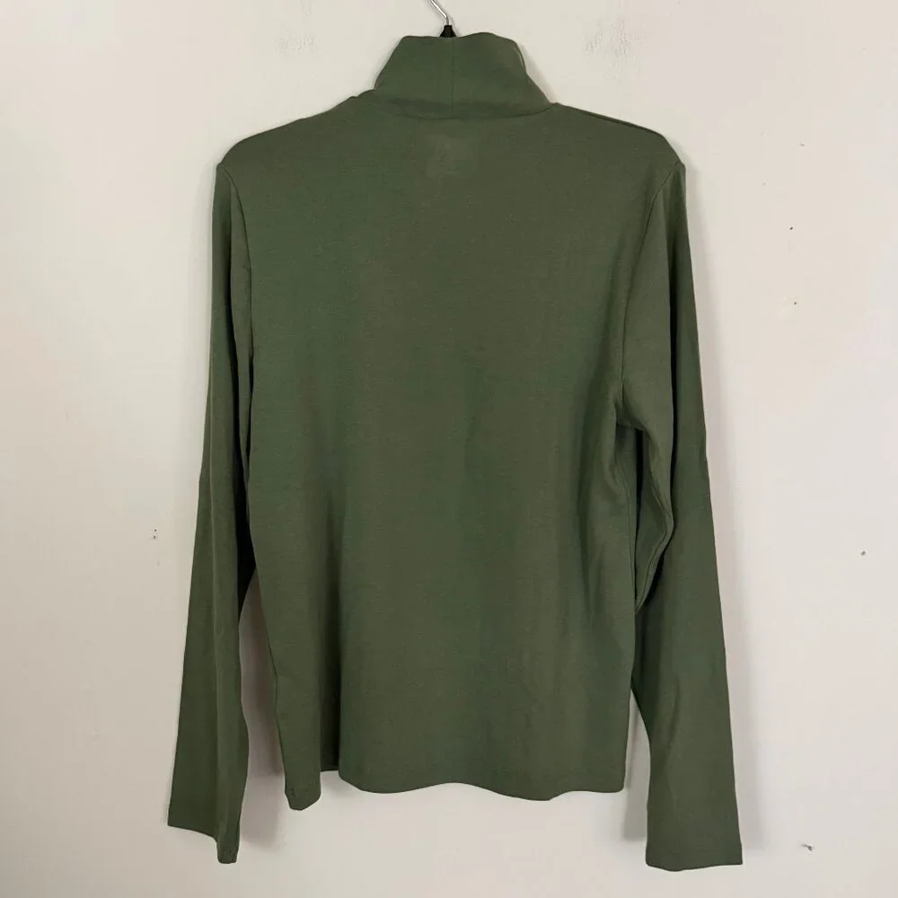 J. Crew Long-sleeve everyday mockneck tee XL